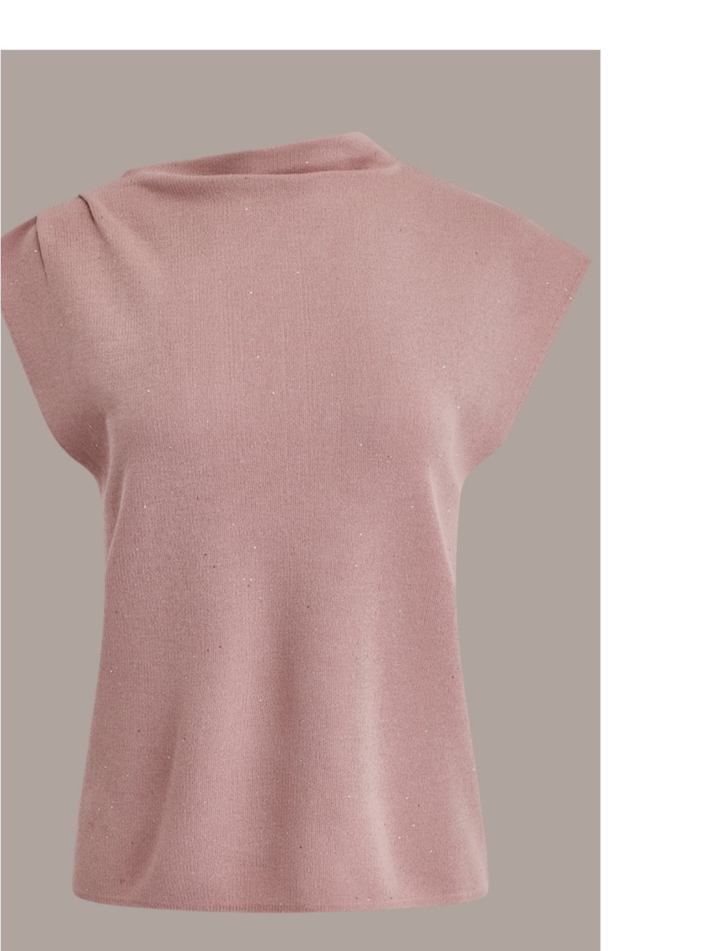 Donna Karan Light Pink Sleeveless Sweater Top